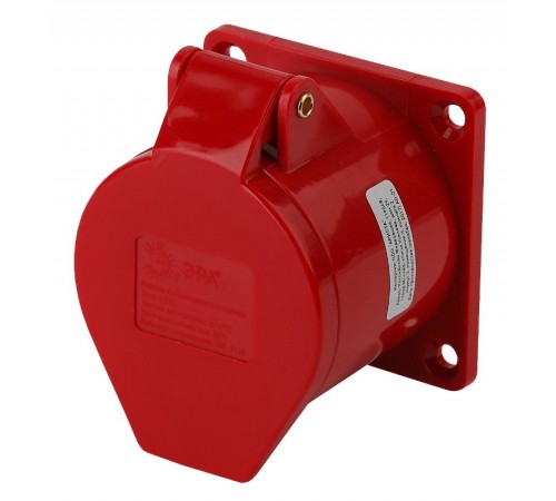 Розетка ЭРА стационарная внутренняя 424 3Р+РЕ 32А 380В IP44  Б0032872  ЭРА