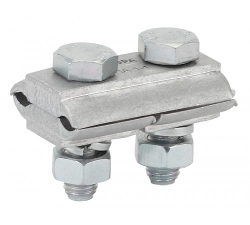 Зажим плашечный ПА-1-1 (5,1-9,0 мм2) 2 болта (6/30/1440)  Б0038782  ЭРА