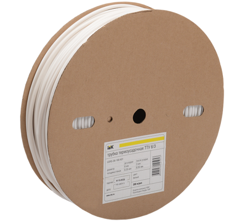 Трубка термоусаживаемая ТТУ нг-LS 12/6 желтая 100 м/упак   UDRS-D12-100-K05  IEK