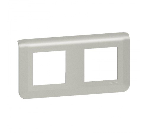 Рамка - Mosaic - 2Х2 модуля - алюминий  079304L  Legrand