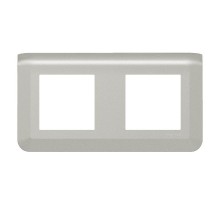 Рамка - Mosaic - 2Х2 модуля - алюминий  079304L  Legrand