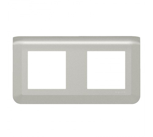 Рамка - Mosaic - 2Х2 модуля - алюминий  079304L  Legrand
