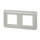 Рамка - Mosaic - 2Х2 модуля - алюминий  079304L  Legrand