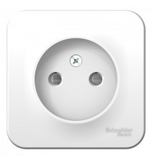 Blanca Белый О/У с изолирующей пластиной Розетка без заземления со шторками 16А, 250В  BLNRA001111  SE
