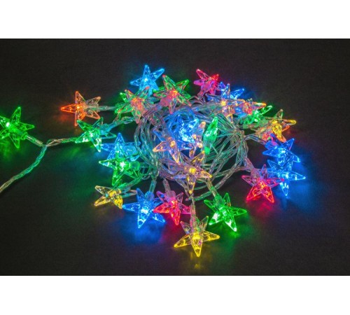 Гирлянда световая  NGF-D005-30RGBY-230-звёздочки  14043  Navigator