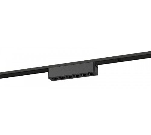 Магнитный трековый светильник  TRM-S5-2-6W4K-BK с направленным светом для тонкой магнитной системы 6Вт 4000К черный  Б0059049  ЭРА