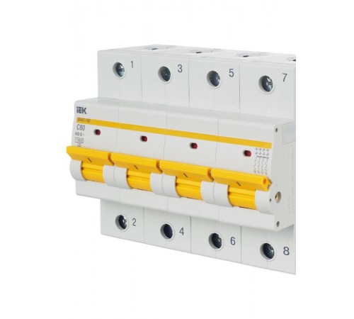 Выключатель автоматический четырехполюсный ВА47-150 80А C 15кА KARAT  MVA50-4-080-C  IEK