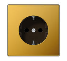 Штепсельная розетка SCHUKO 16A, 250V~ с защитой от детей; золото  LS1520KIGGO  Jung