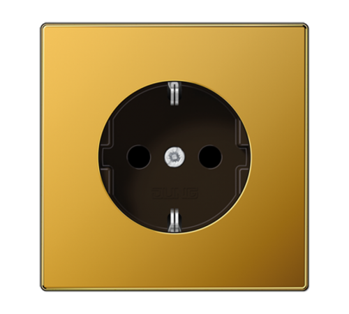 Штепсельная розетка SCHUKO 16A, 250V~ с защитой от детей; золото  LS1520KIGGO  Jung