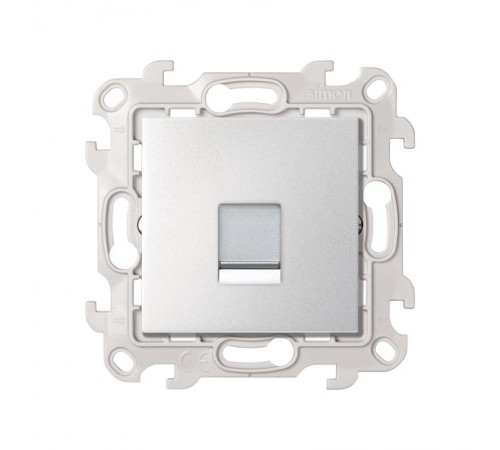 Розетка для передачи данных RJ45 Cat.5e UTP цвета алюминий S24 Harmonie  2410598-033  Simon