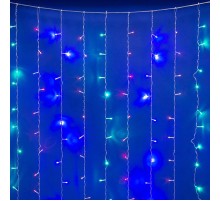Занавес светодиодный  с контроллером ULD-C2030-240/DTA MULTI IP20   3х2м, 240 диодов. мультиколор. шнур прозр.  07943  Uniel