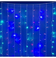 Занавес светодиодный  с контроллером ULD-C2030-240/DTA MULTI IP20   3х2м, 240 диодов. мультиколор. шнур прозр.  07943  Uniel