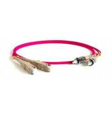 Патч-корд FC-D2-504-SC/PR-ST/PR-H-30M-LSZH-MG волоконно-оптический (шнур) MM 50/125(OM4), ST-SC, 2.0 мм, duplex, LSZH, 30 м  247798  Hyperline