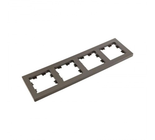 4 - местная рамка, мокко, пластик Эпика  UP1-FPM-04 EKF