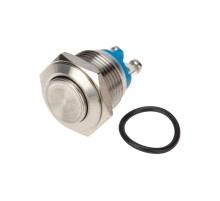 Кнопка антивандальная 16 Б/Фикс (2с винт) (ON)-OFF выпуклая  36-3231  REXANT