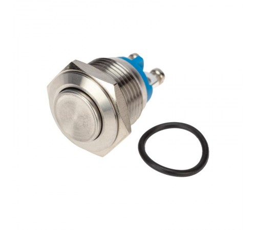 Кнопка антивандальная 16 Б/Фикс (2с винт) (ON)-OFF выпуклая  36-3231  REXANT