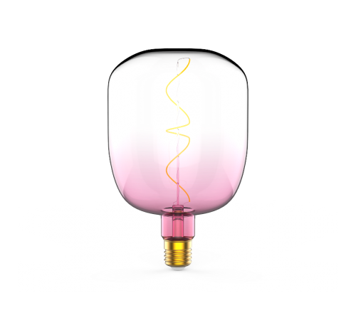 Лампа светодиодная LED Filament Flexible V140-DC Pink-Clear E27 5W 200lm 1800K 140*200mm 1/6  1010802105  Gauss
