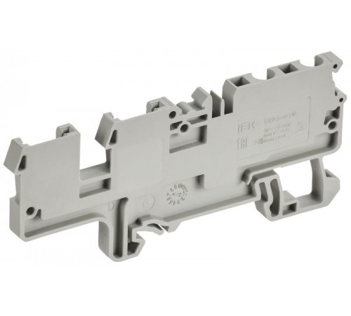 ARMAFIX Клемма пруж. CX2,5-4-2B 2,5мм2 4-конт. серая  AF-CT40-06-22-K03-002  IEK