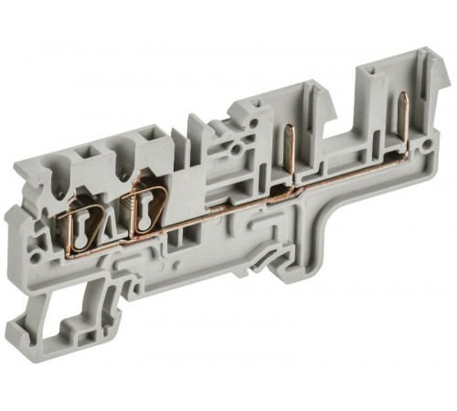ARMAFIX Клемма пруж. CX2,5-4-2B 2,5мм2 4-конт. серая  AF-CT40-06-22-K03-002  IEK