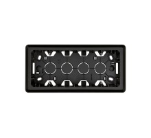 Simon 82 Монтажная коробка для накладного монтажа, 3 поста,  S82 Detail, графит  8200770-038  Simon
