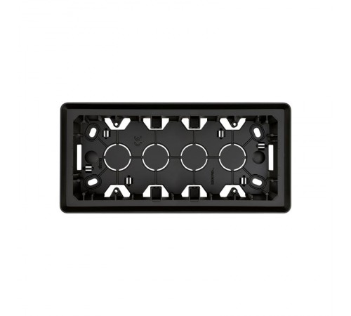 Simon 82 Монтажная коробка для накладного монтажа, 3 поста,  S82 Detail, графит  8200770-038  Simon