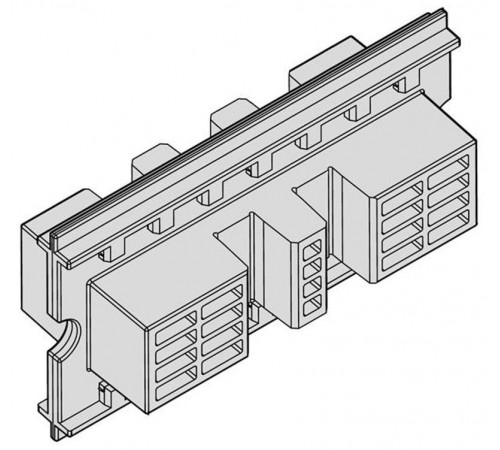 Держатель шины медной L=100мм (24шт)1STQ007428A0000  ABB