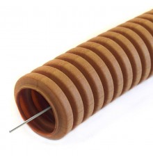 Труба гофрированная ПВХ легкая 350 Н бук д16 (10 м/уп) с/з   PR01.0036  Промрукав