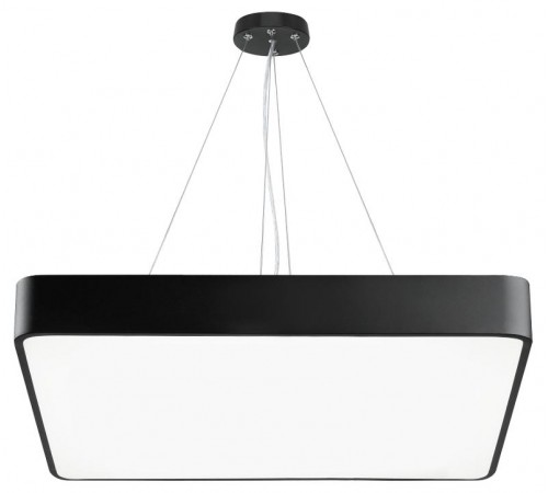 Светильник светодиодный Geometria Quadro SPO-163-B-40K-050 50Вт 4000К 3700Лм IP40 600*600*80 черный подвесной ЛТ  Б0058895  ЭРА