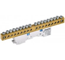 TEKFOR Шина N "ноль" неизолированная на универсальном держателе 8х12-18-С  TF-NN20-18-DL-K07  IEK