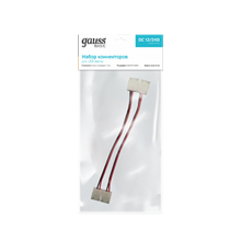 Набор коннекторов Basic для LED-ленты 3528/3014/2835 12V 8mm IP20 2 клипсы с проводом 1/850  BT432  Gauss