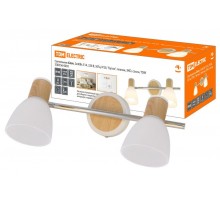 Светильник Спот, 2х40Вт, Е14, 230 В, 50 Гц, IP20, "Бутон", планка, ЭКО, сосна,  SQ0356-0003  TDM