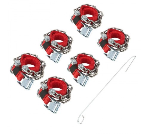 Цепи (браслеты) противоскольжения для легковых авто (колеса 165-205 мм), к-т 6 шт.  07-7021-2  REXANT