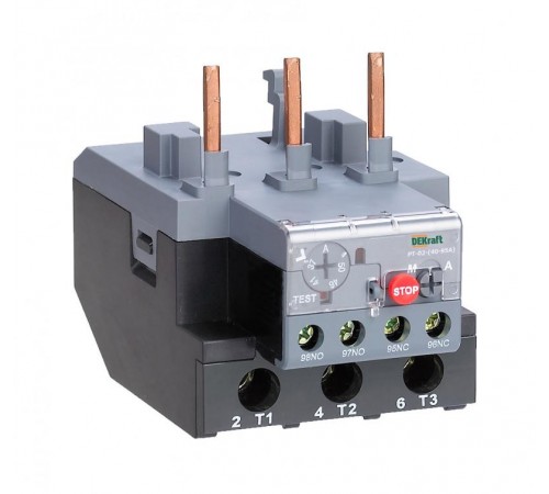 Реле тепловое для контакторов 40А-95А 9.0А-13.0А РТ-02   23172DEK  DEKraft