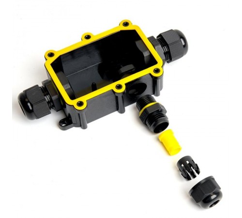 Водонепроницаемая cоединительная коробка STEKKER LD523 450V 140х78х36, черный  49121  STEKKER