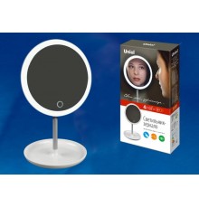 Светильник настольный TLD-590 White/LED/80Lm/6000K/Dimmer зеркало 4W акк 37V/600mAh сенсор диммер Белый  UL-00002758  Uniel