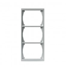 Рамка 3-постовая, 100мм серия Impressivo, алюминий  1723F100-83   2TKA000367G1  ABB
