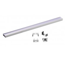 Профиль алюминиевый для светодиодной ленты PAL 1507 (комплект) накладной 2м анод.  .5036109  JAZZWAY