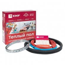 Теплый пол (нагревательный кабель) 1200Вт 80 м 8,0 м2  nk-1200  EKF