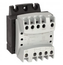 Однофазный трансформатор обеспечения безопасности - первичная обмотка 230/400 В / вторичная обмотка 12/24 В - 160 ВА  042843  Legrand