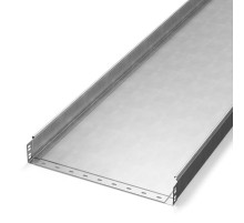 Лоток неперфорированный Стандарт INOX (AISI 304) 500х80х3000 (1,0 мм) (3 м/уп)  PR16.2324  Промрукав