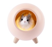 Светильник-ночник светодиодный настольный NLED-468-1W-P "Хомяк в домике", розовый   Б0052816  ЭРА