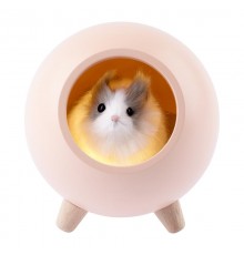 Светильник-ночник светодиодный настольный NLED-468-1W-P "Хомяк в домике", розовый   Б0052816  ЭРА