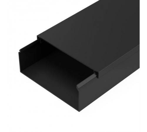 Кабель-канал черный 2-й замок в п/э 100х40 мм (8 м/уп) Промрукав  PR03.0221  Промрукав