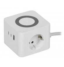 DOMINIC Удлинитель Qi10Вт У02К 1,3м 3х1мм2 USB A+C бел  DN-YP31-16-02-01-ZKU-K01  IEK