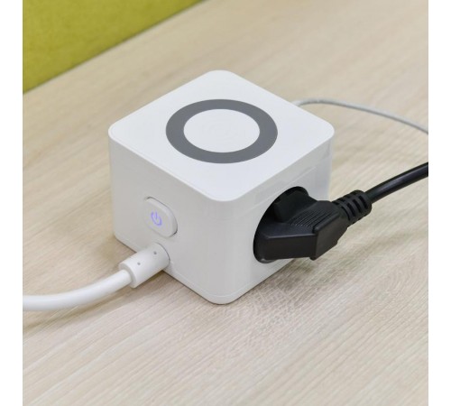 DOMINIC Удлинитель Qi10Вт У02К 1,3м 3х1мм2 USB A+C бел  DN-YP31-16-02-01-ZKU-K01  IEK