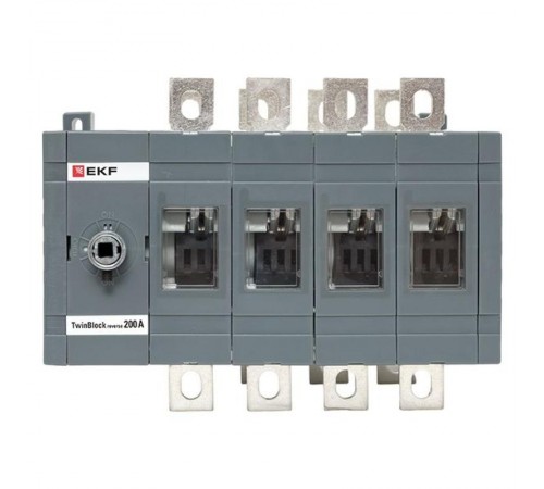 Рубильник 200A 4P реверсивный без рукоятки управления TwinBlock  tb-s-200-4p-rev  EKF