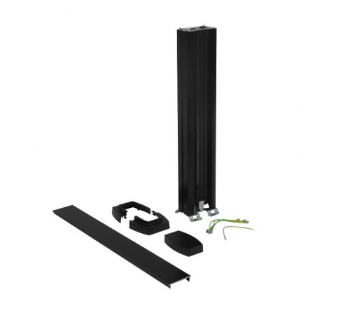 Универсальная мини-колонна алюминиевая с крышкой из алюминия 1 секция, высота 0,68 метра, цвет черный  653105  Legrand