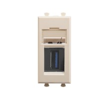 USB 3.0  розетка "Ванильная дымка" Avanti модульная, тип А-А, 1 мод  4405301  DKC