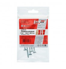 Саморез ШУц 5,0х80 пот. гол. (5 шт) - пакет ( 0,035 кг)  102451  Tech-KREP