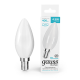 Лампа светодиодная   Basic Filament Свеча 4,5W 400lm 4100К Е14 milky  LED 1/10/50  1035125  Gauss